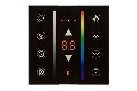 Image of Modern Flames Landscape Pro Slim 56-inch Built In Wall Mount Linear Electric Fireplace | Thermostat | LPS-5614 | Electric Fireplaces Depot