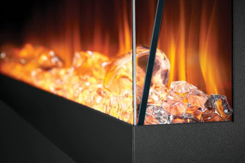 Image of Napoleon Trivista Pictura 50 in 3-Sided Wall Mount Electric Fireplace | Surface Mount Electric Fireplace | NEFL50H-3SV