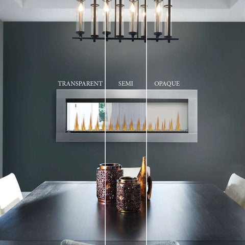 Image of Napoleon Clearion Elite 50 in See Through Built in Electric Fireplace Stainless Steel - NEFBD50HE- NEFBD50HE-SS-TRIM